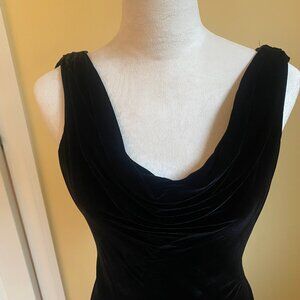 VALERIE STEVENS Vintage Y2K Glam velvet sleeveless, sz 4